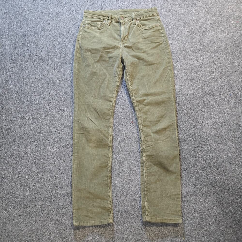 Patagonia Pants Womens Size 29 Green Corduroy Skinny Pockets Capsule Casual Work